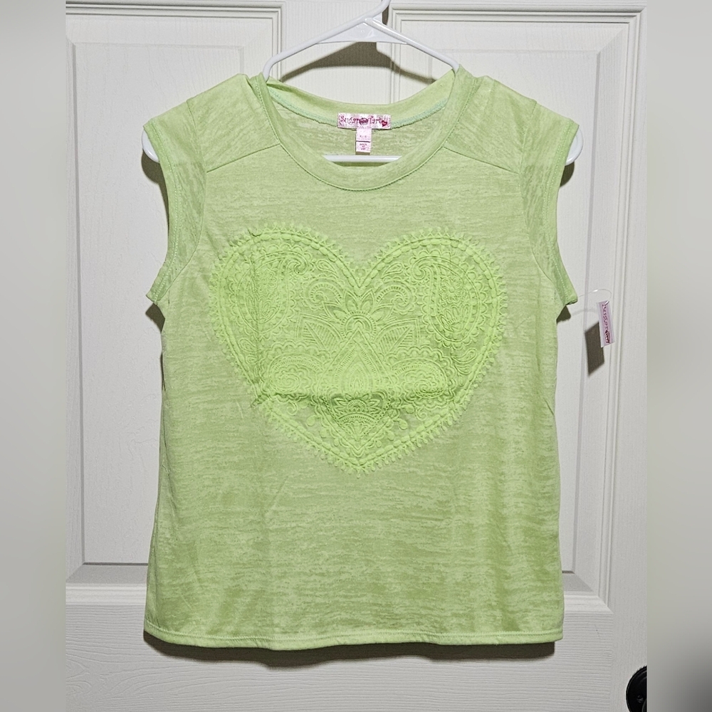 Neon green tee